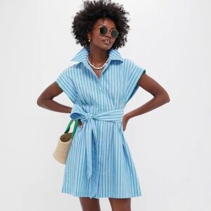 NWT Tuckernuck Delphinium Seersucker Mini Callie Dress - Medium